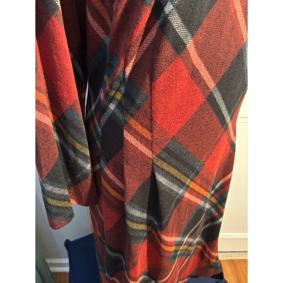 CONNECTED APPAREL Womens Dress Plus Size 22W Plaid 3/4 Sleeve Crew Neck - Picture 5 of 8